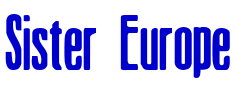 Sister Europe шрифт